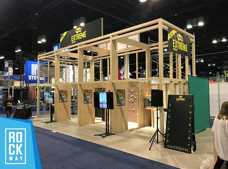 Post-It Custom Trade Show Booth